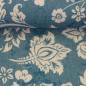 Preview: Double Slub Musselin Haren Jeansoptik mit Blüten by Swafing 